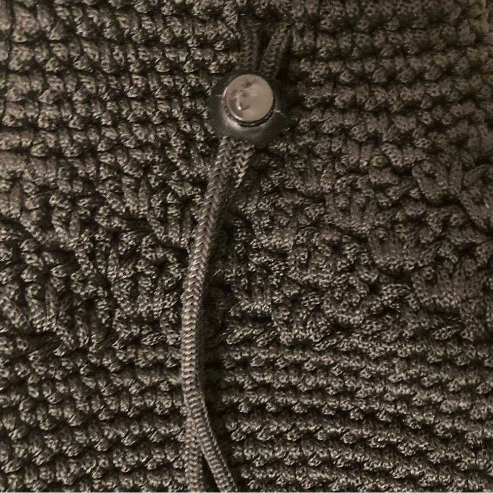 Host Pickblack Knit Drawstring Knapsnack Bag Purse - image 5